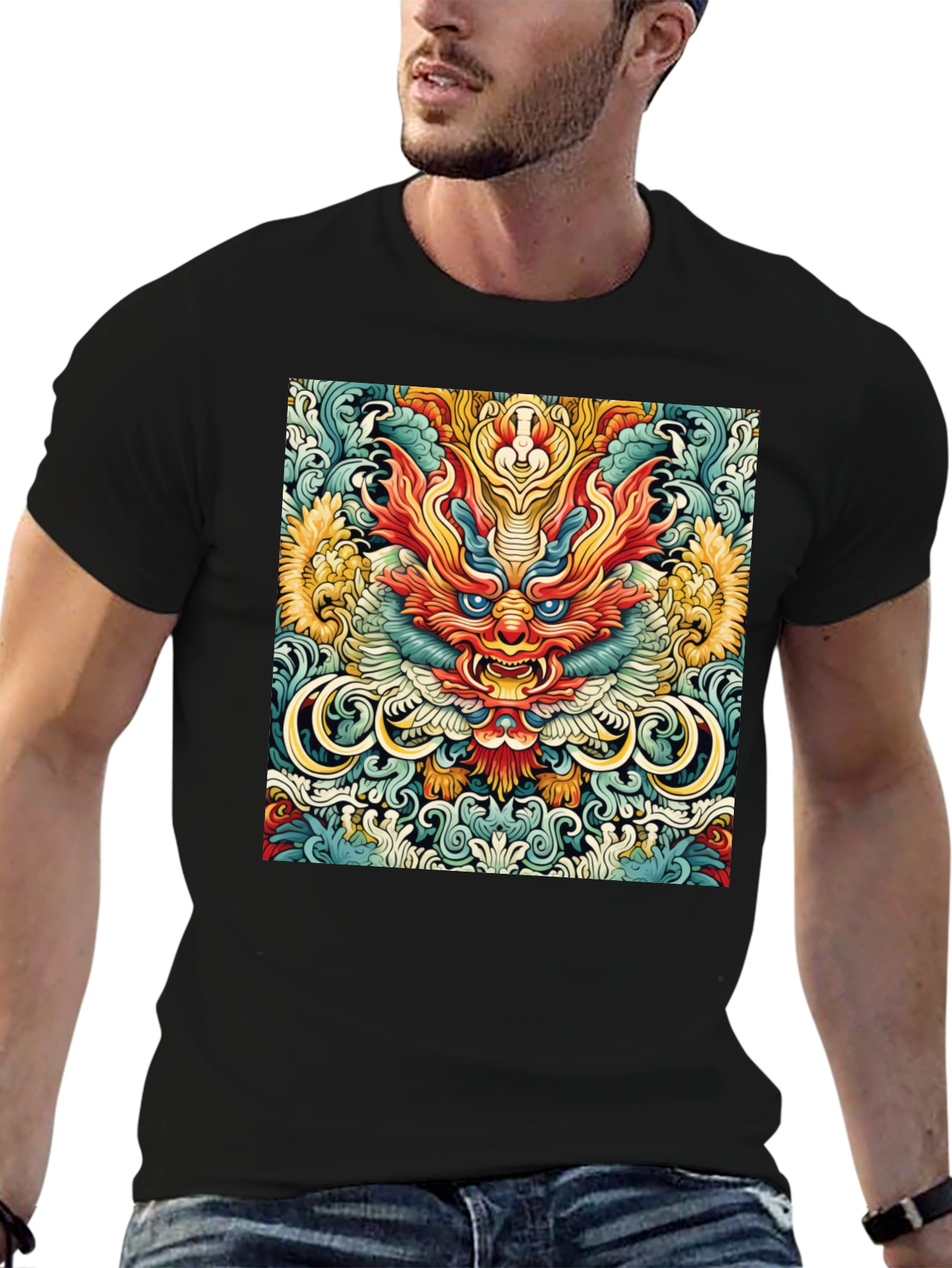 Dragon Graphic Print Tee