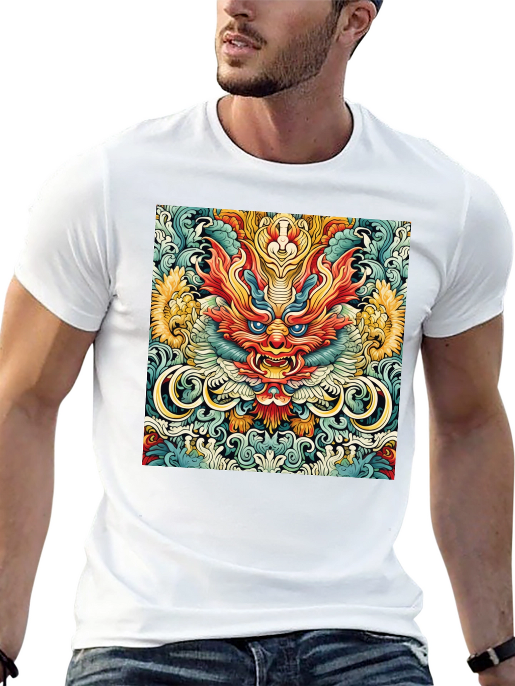 Dragon Graphic Print Tee