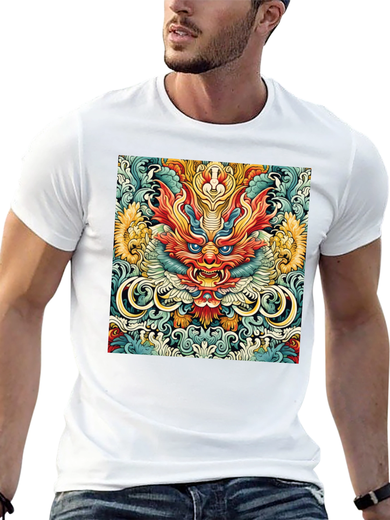 Dragon Graphic Print Tee