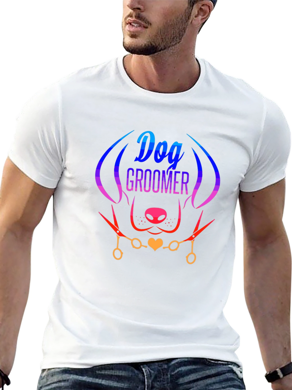 Dog Groomer T-Shirt - Stylish Pet Lover Tee