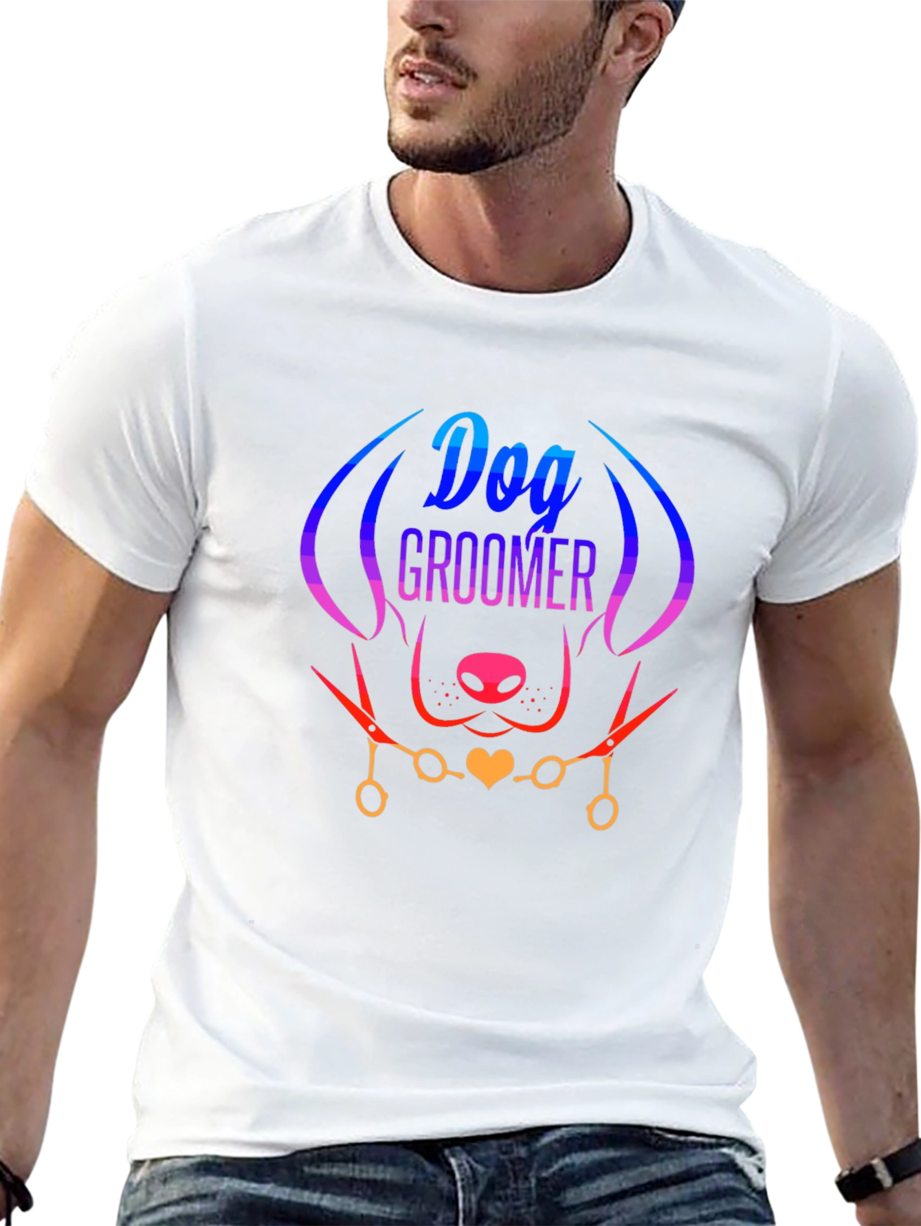 Dog Groomer T-Shirt - Stylish Pet Lover Tee