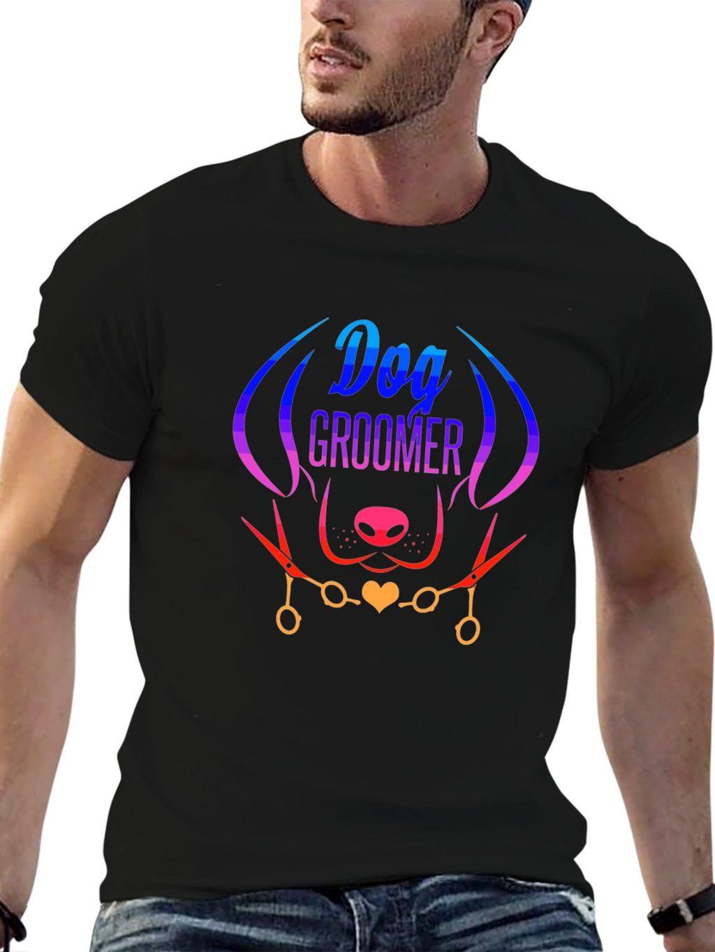 Dog Groomer T-Shirt - Stylish Pet Lover Tee