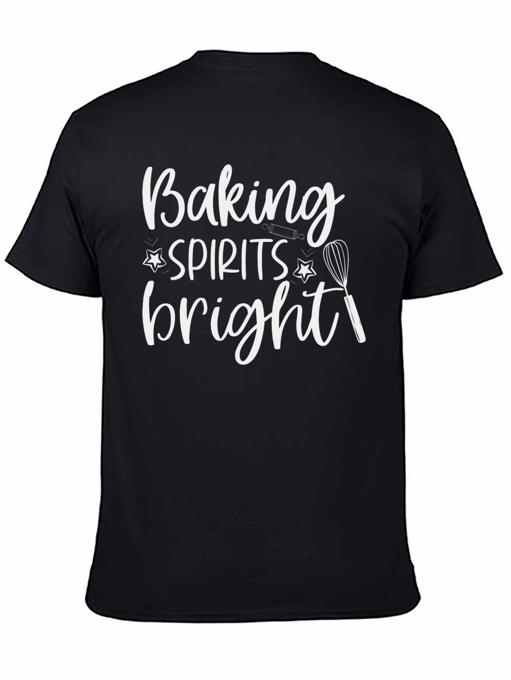 Baking Spirits Bright T-Shirt Black Holiday Tee