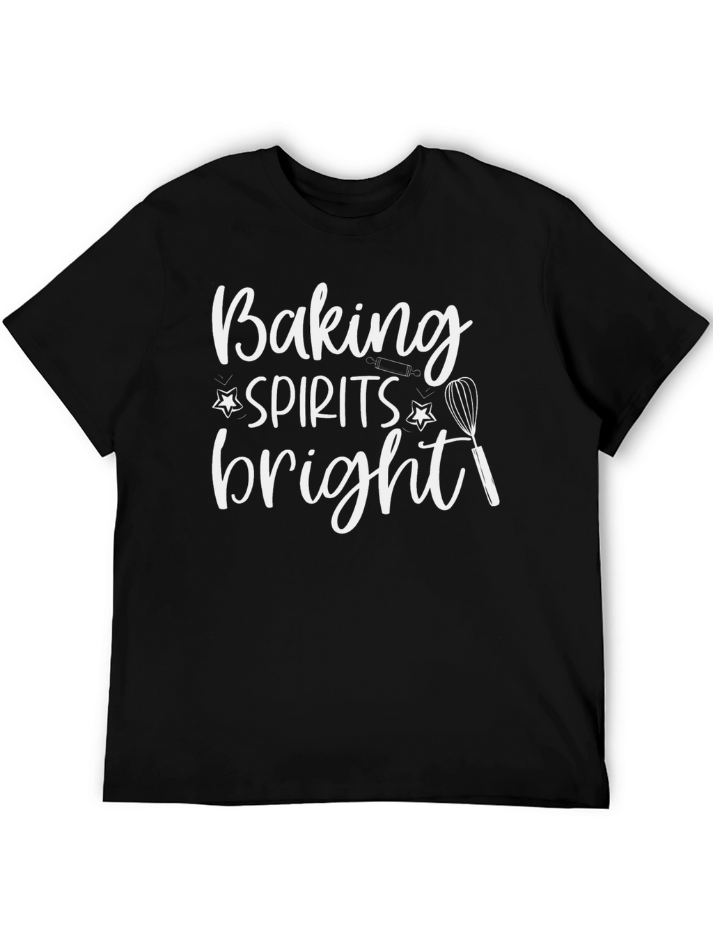 Baking Spirits Bright T-Shirt Black Holiday Tee