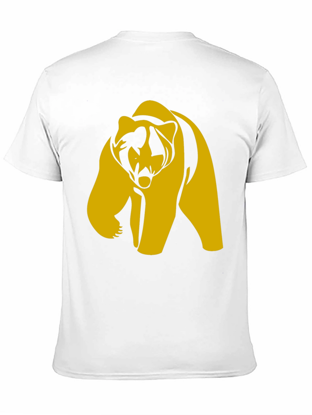 Bold Bear Graphic Tee - Black Cotton Blend T-Shirt