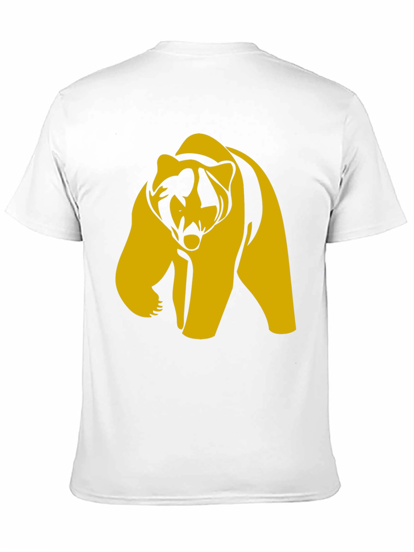 Bold Bear Graphic Tee - Black Cotton Blend T-Shirt