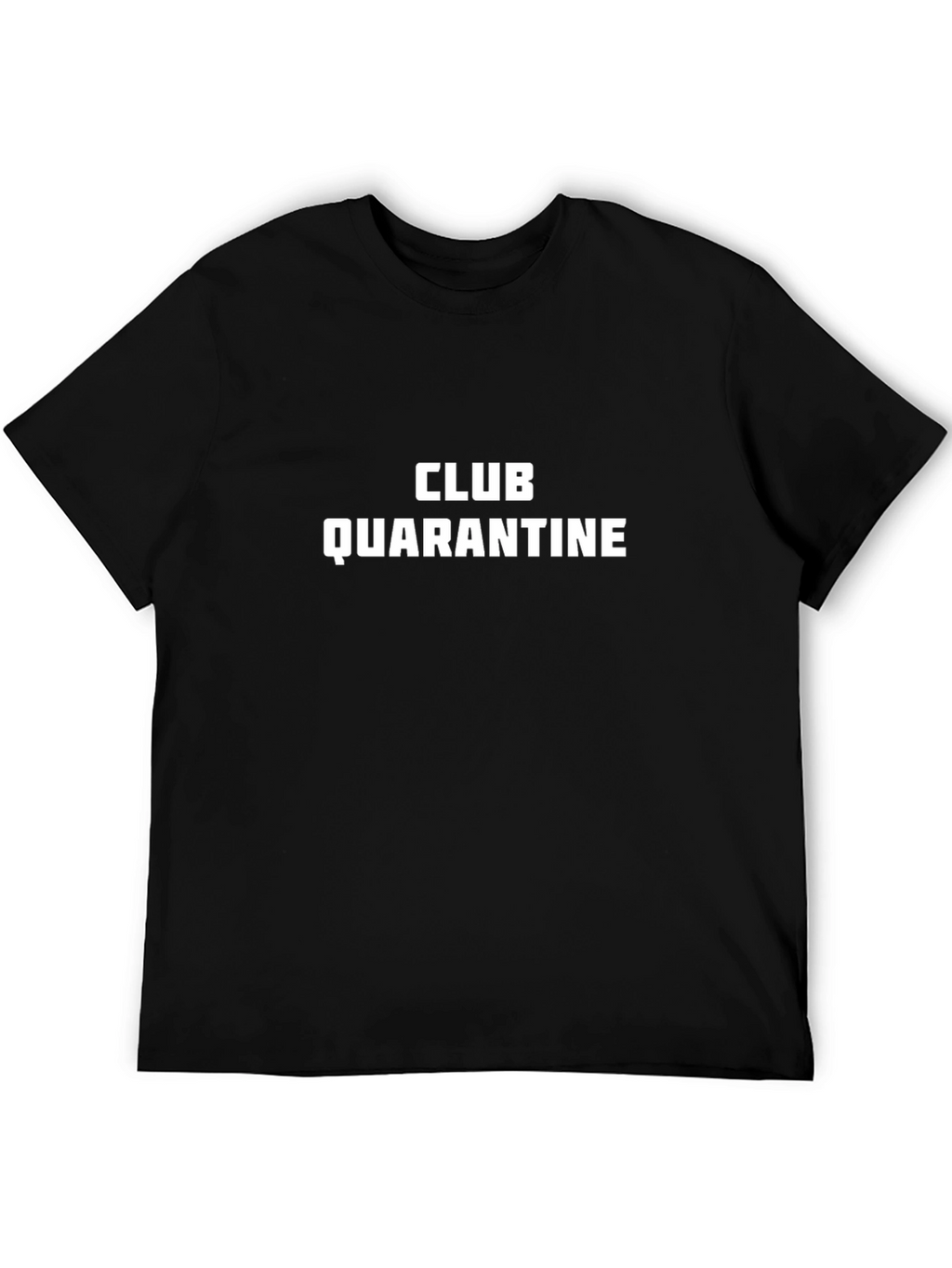 Club Quarantine Graphic Tee - Black Cotton T-Shirt