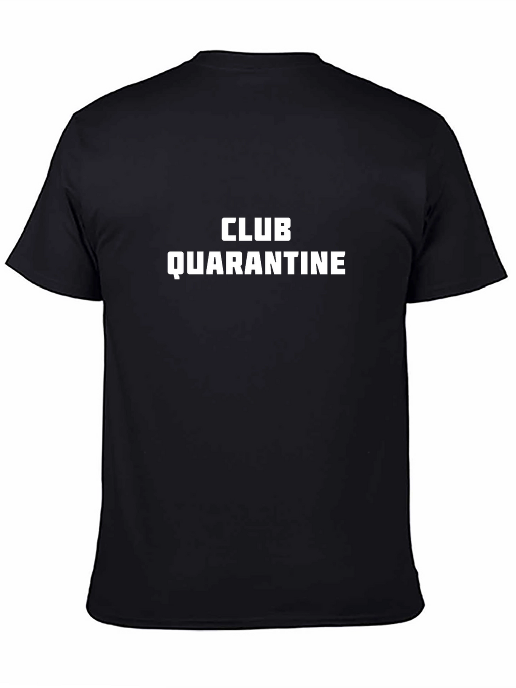 Club Quarantine Graphic Tee - Black Cotton T-Shirt