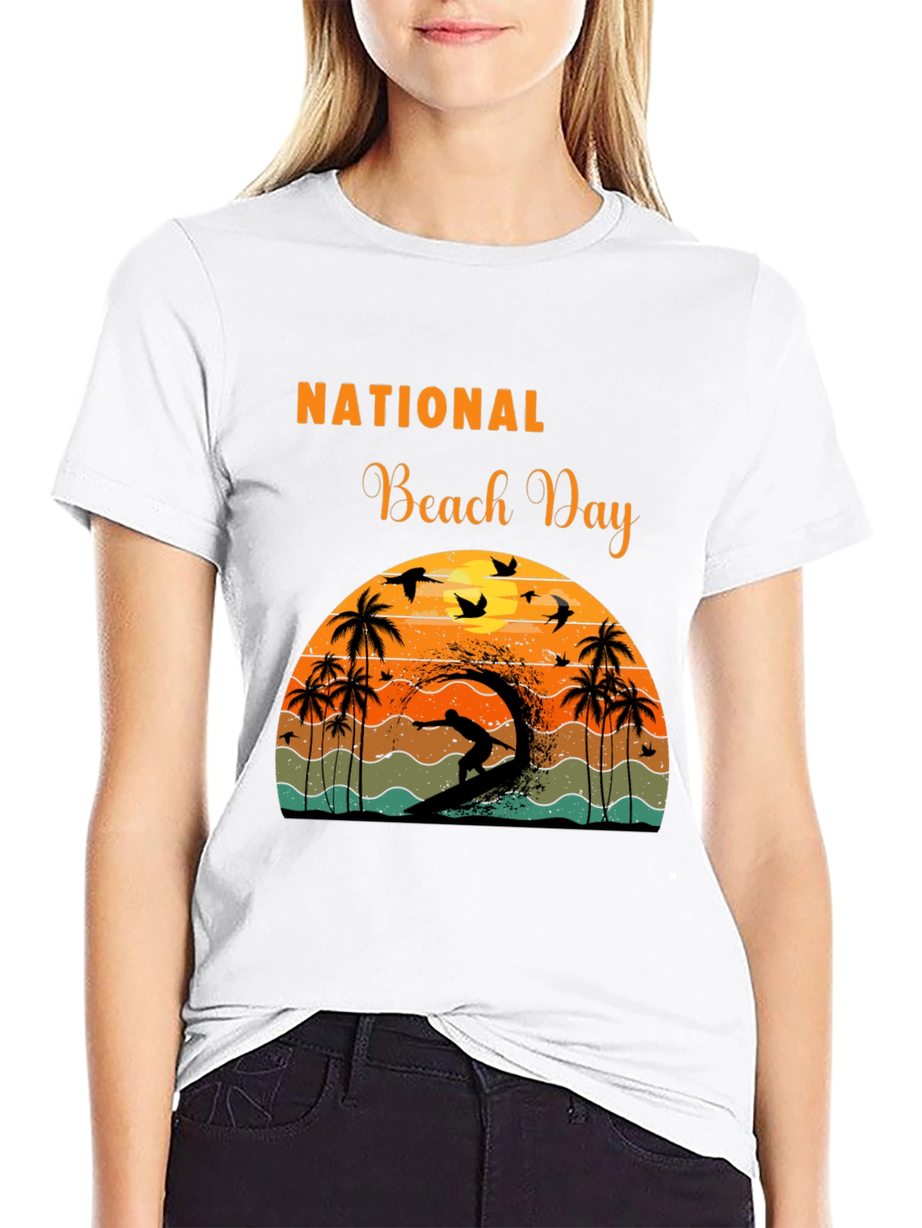 National Beach Day Graphic T-Shirt