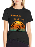National Beach Day Graphic T-Shirt