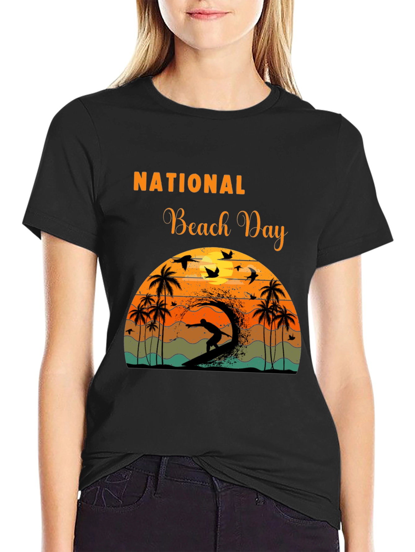 National Beach Day Graphic T-Shirt
