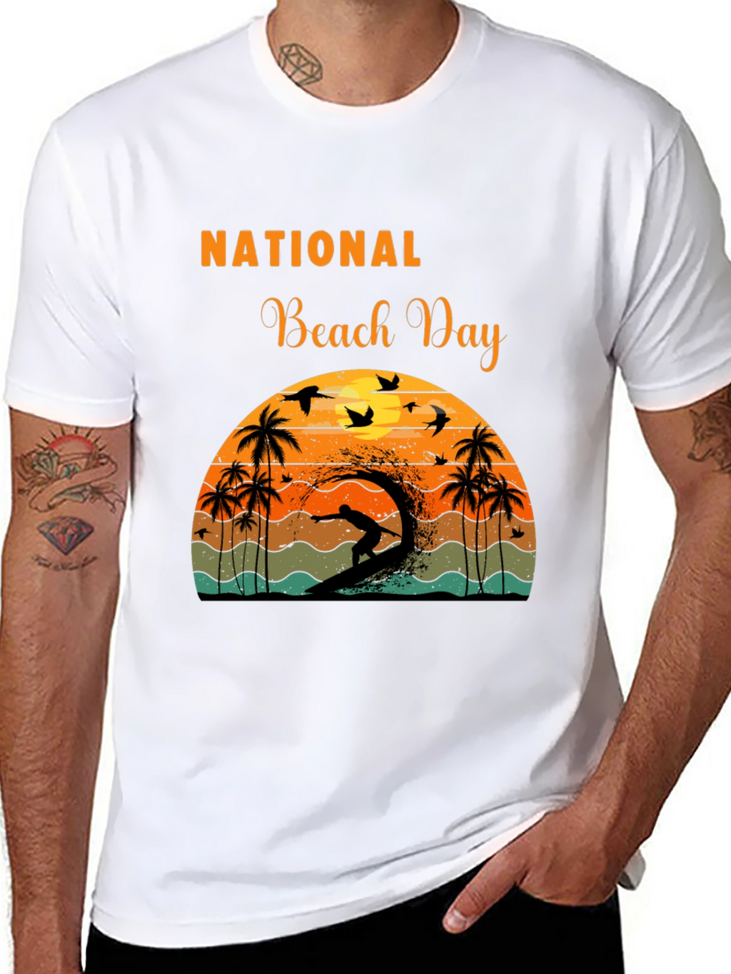 National Beach Day Graphic T-Shirt