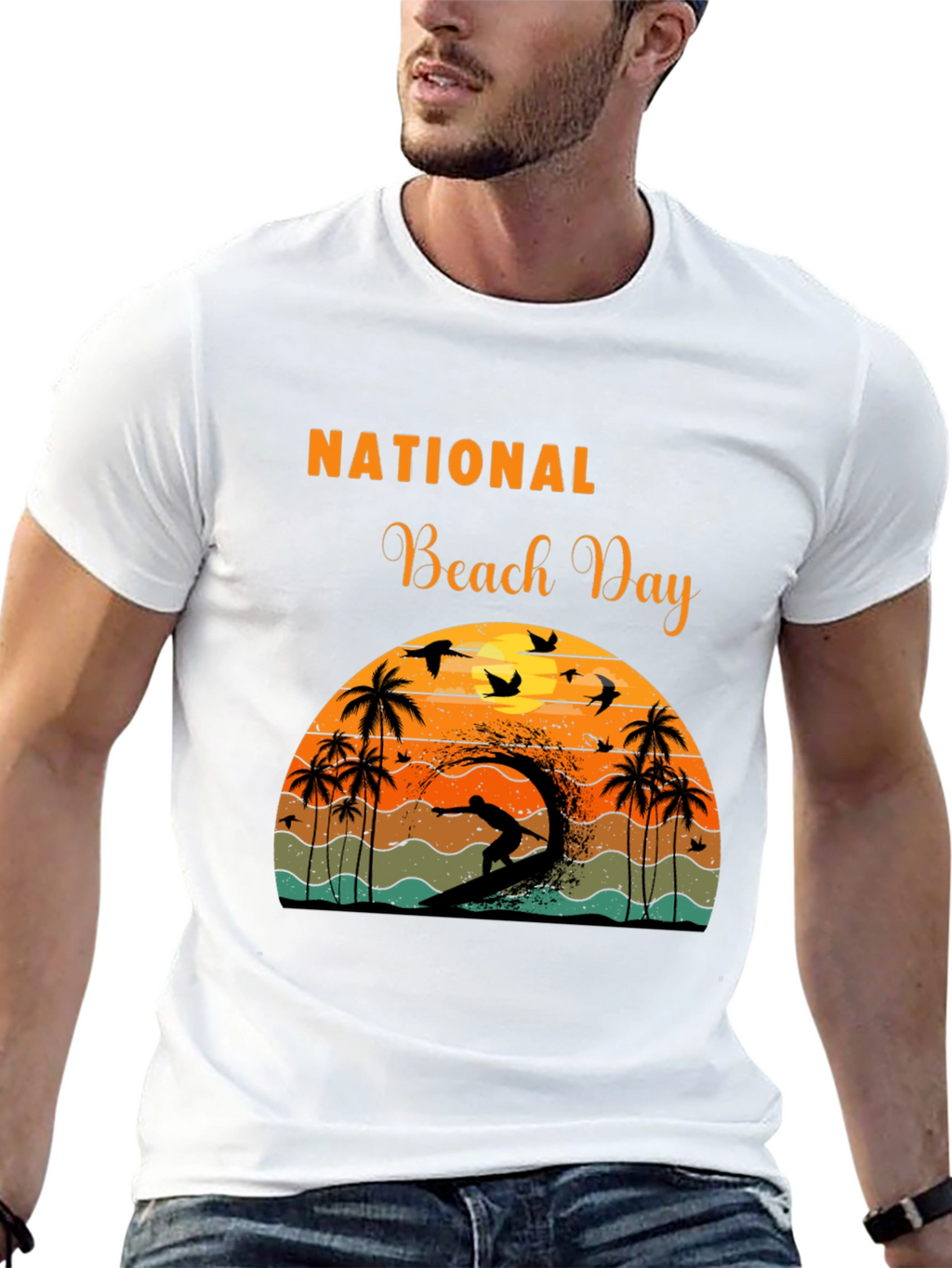 National Beach Day Graphic T-Shirt