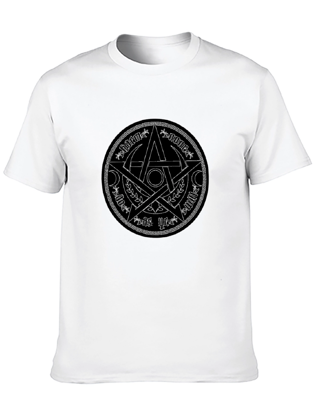 Mystic Star Graphic Tee - Black Cotton Shirt