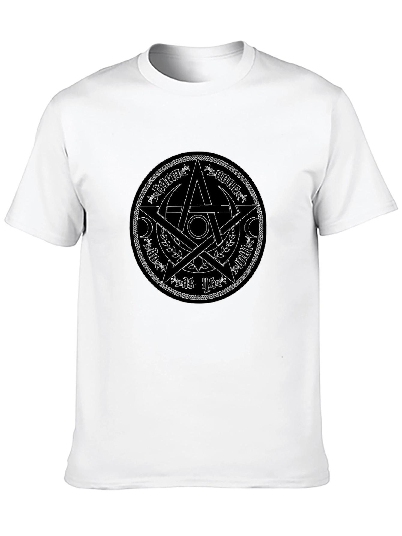 Mystic Star Graphic Tee - Black Cotton Shirt