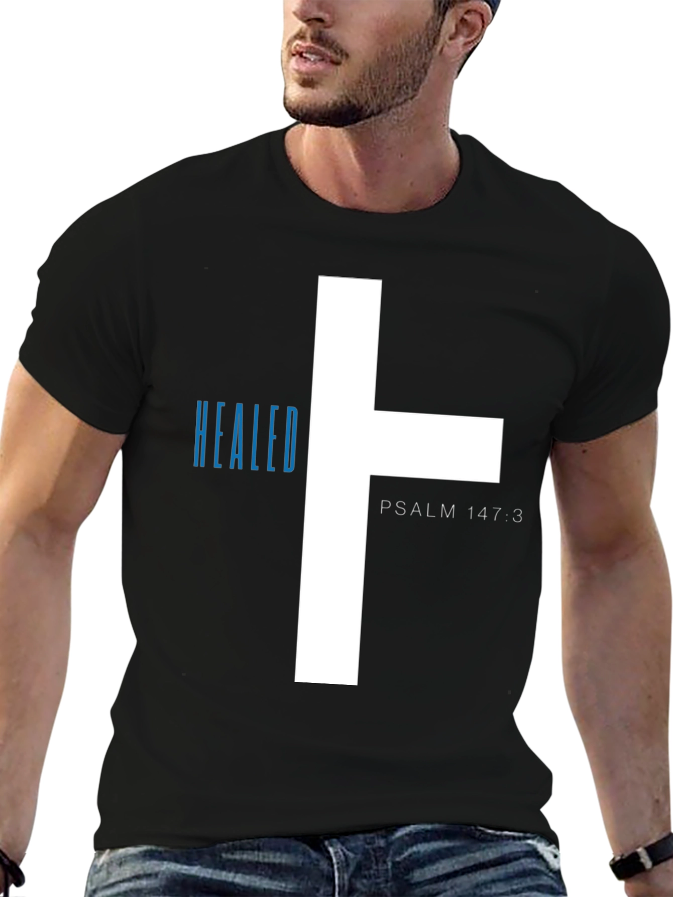 Healed T-Shirt - Psalm 147:3 - Christian Tee