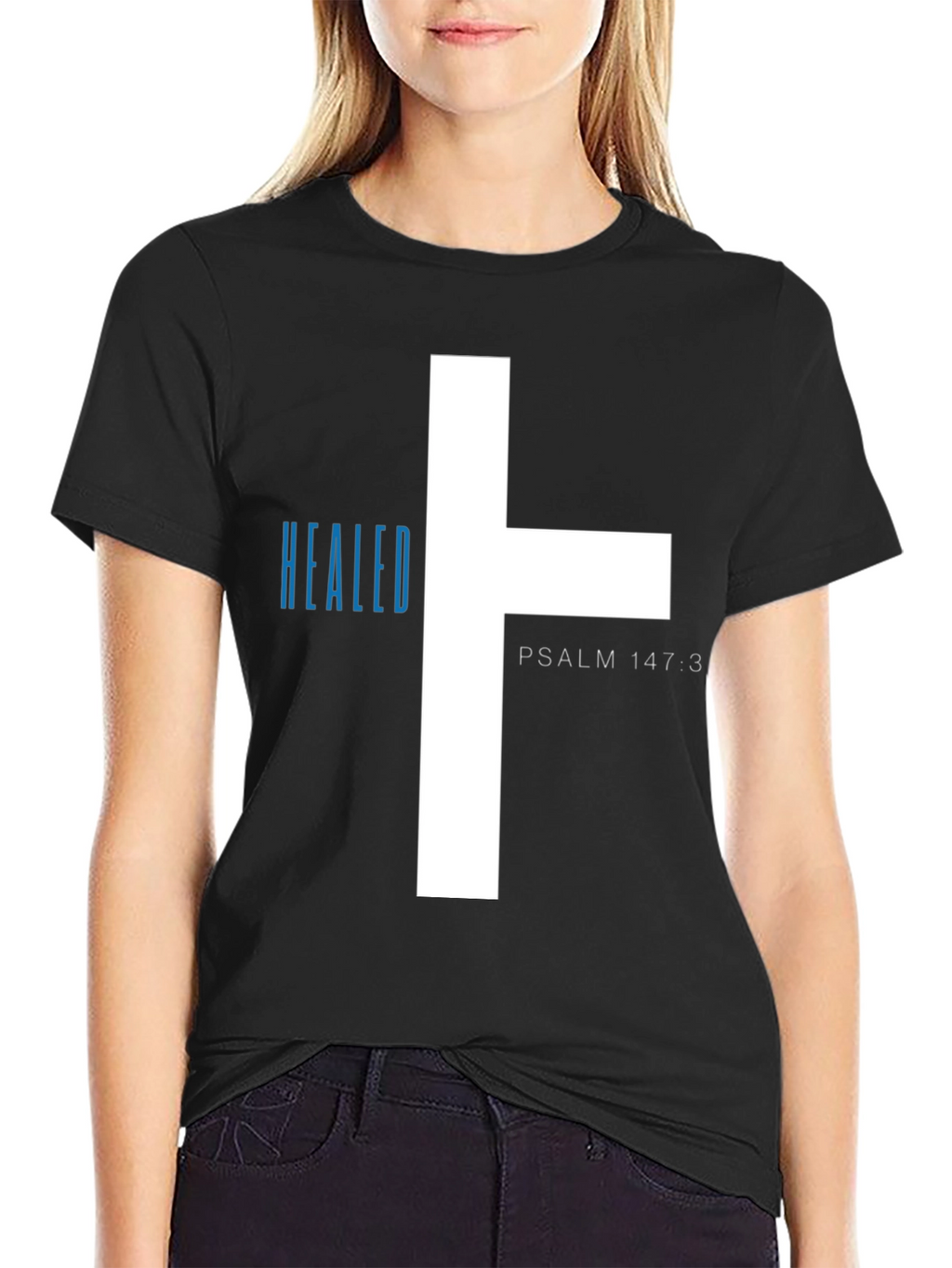 Healed T-Shirt - Psalm 147:3 - Christian Tee
