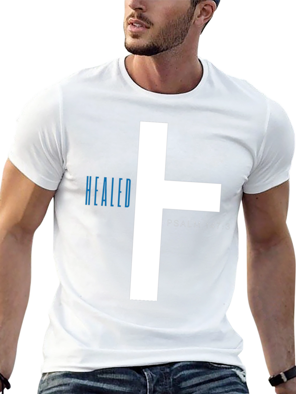 Healed T-Shirt - Psalm 147:3 - Christian Tee