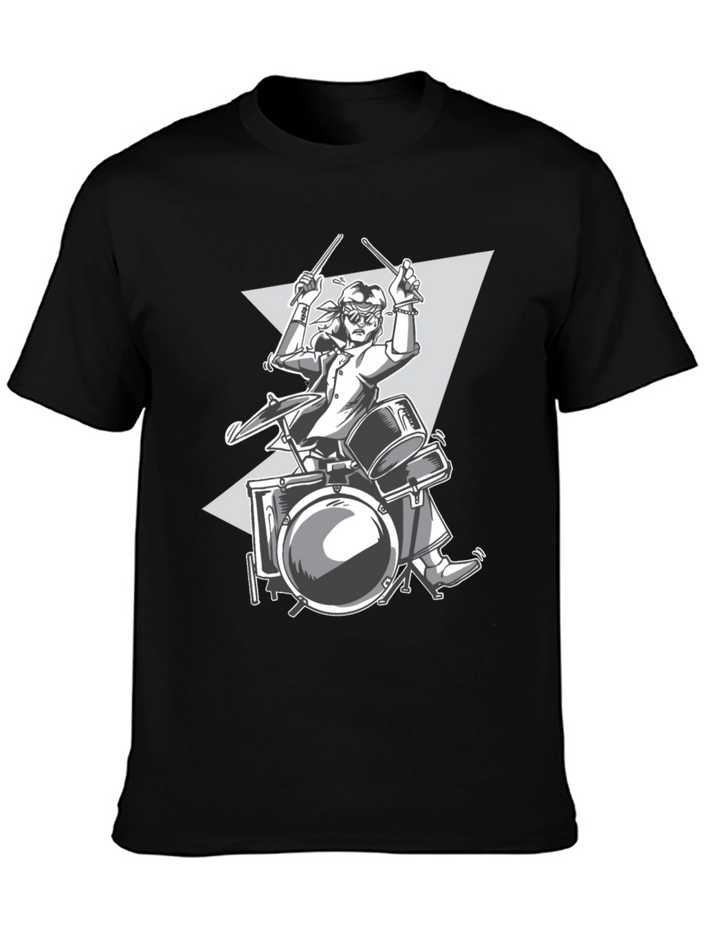 Drummer Graphic Tee - Rock and Roll Style