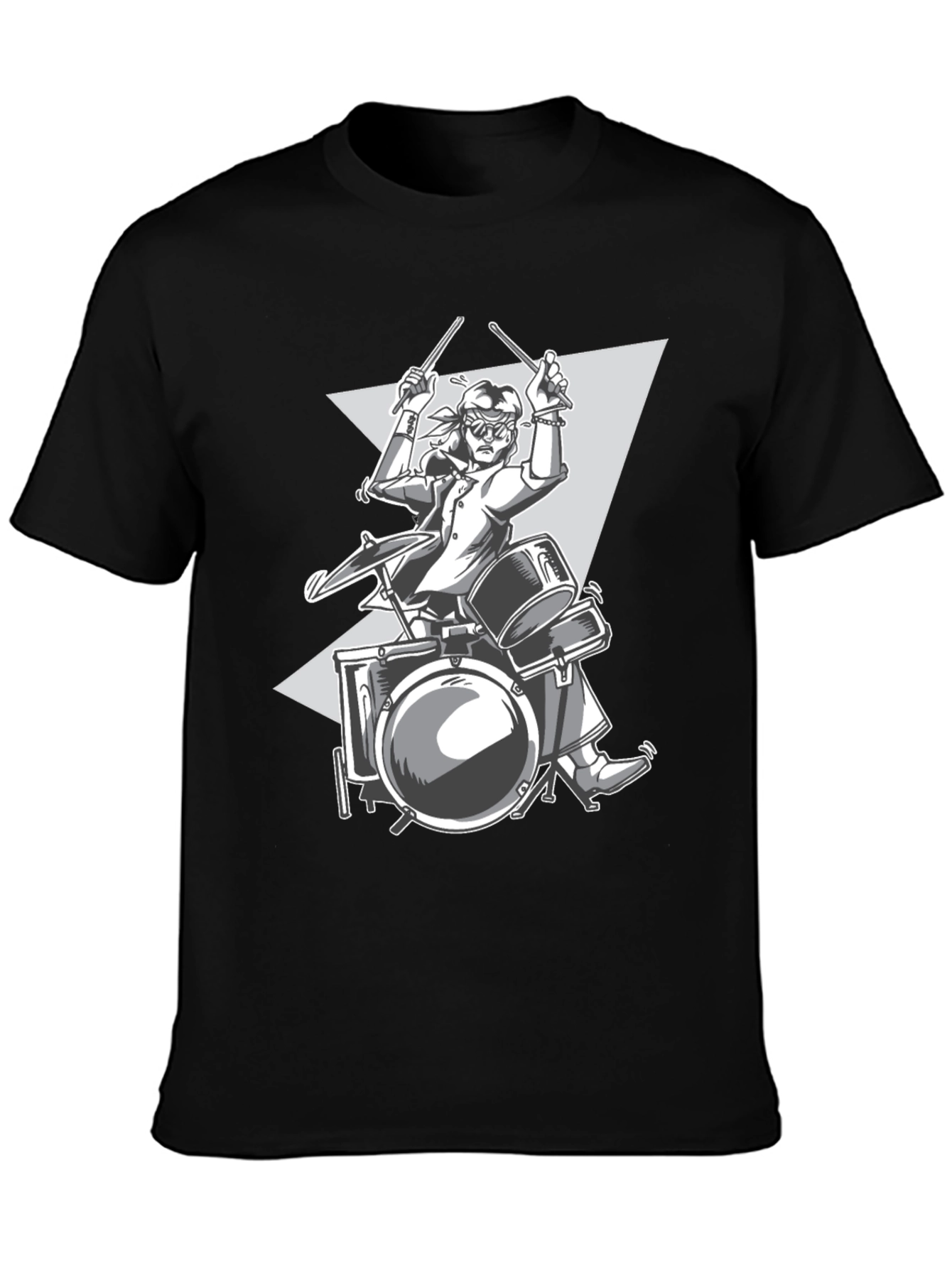 Drummer Graphic Tee - Rock and Roll Style