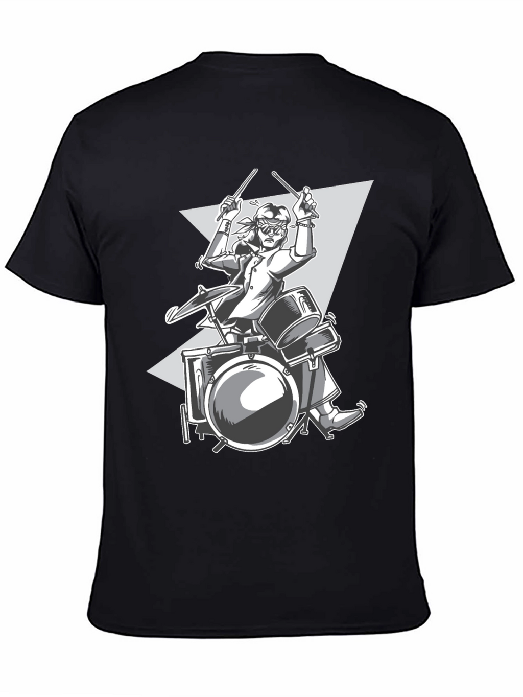 Drummer Graphic Tee - Rock and Roll Style