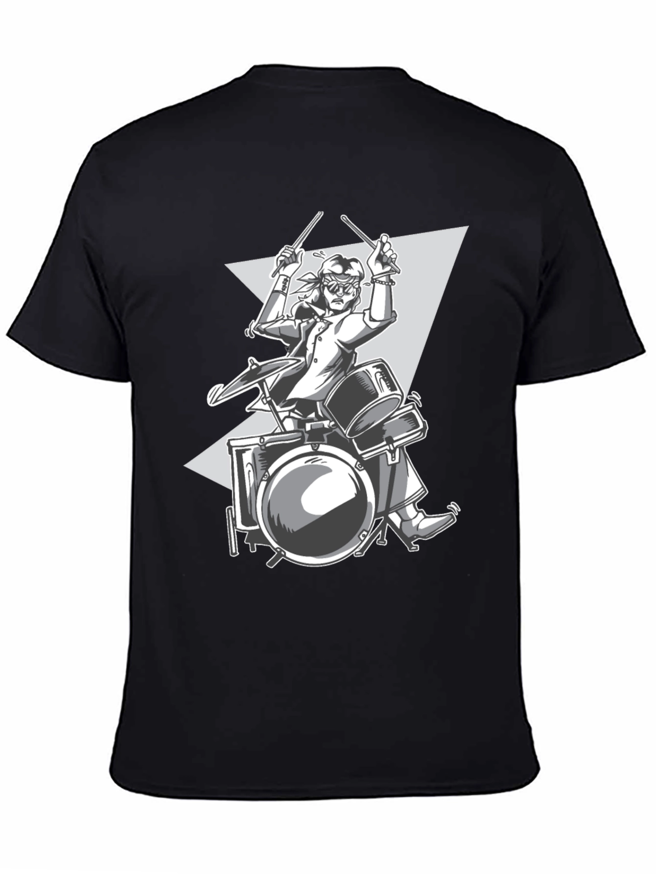 Drummer Graphic Tee - Rock and Roll Style