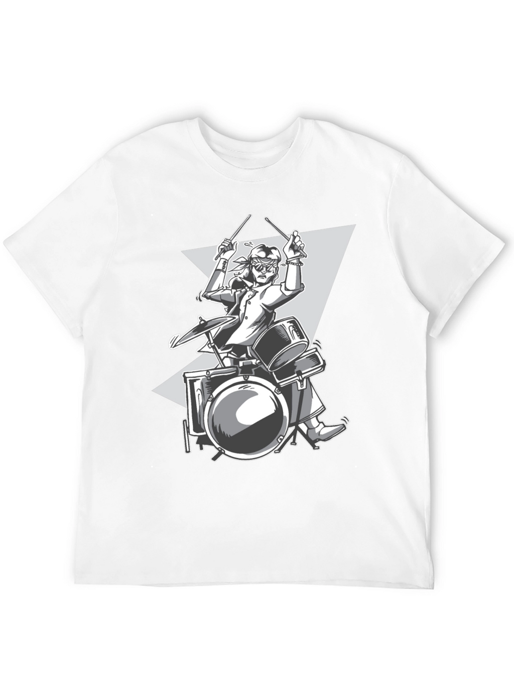 Drummer Graphic Tee - Rock and Roll Style