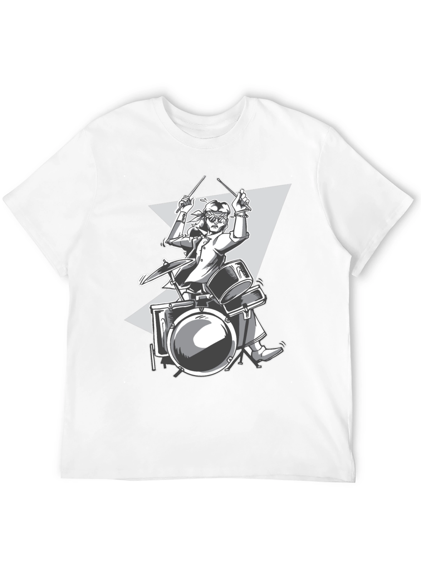 Drummer Graphic Tee - Rock and Roll Style