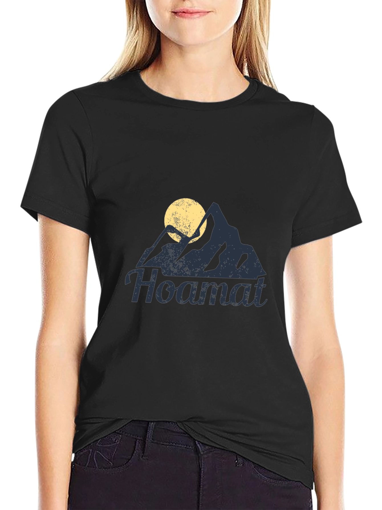 Hoamat Mountain Graphic T-Shirt - Classic Black Tee