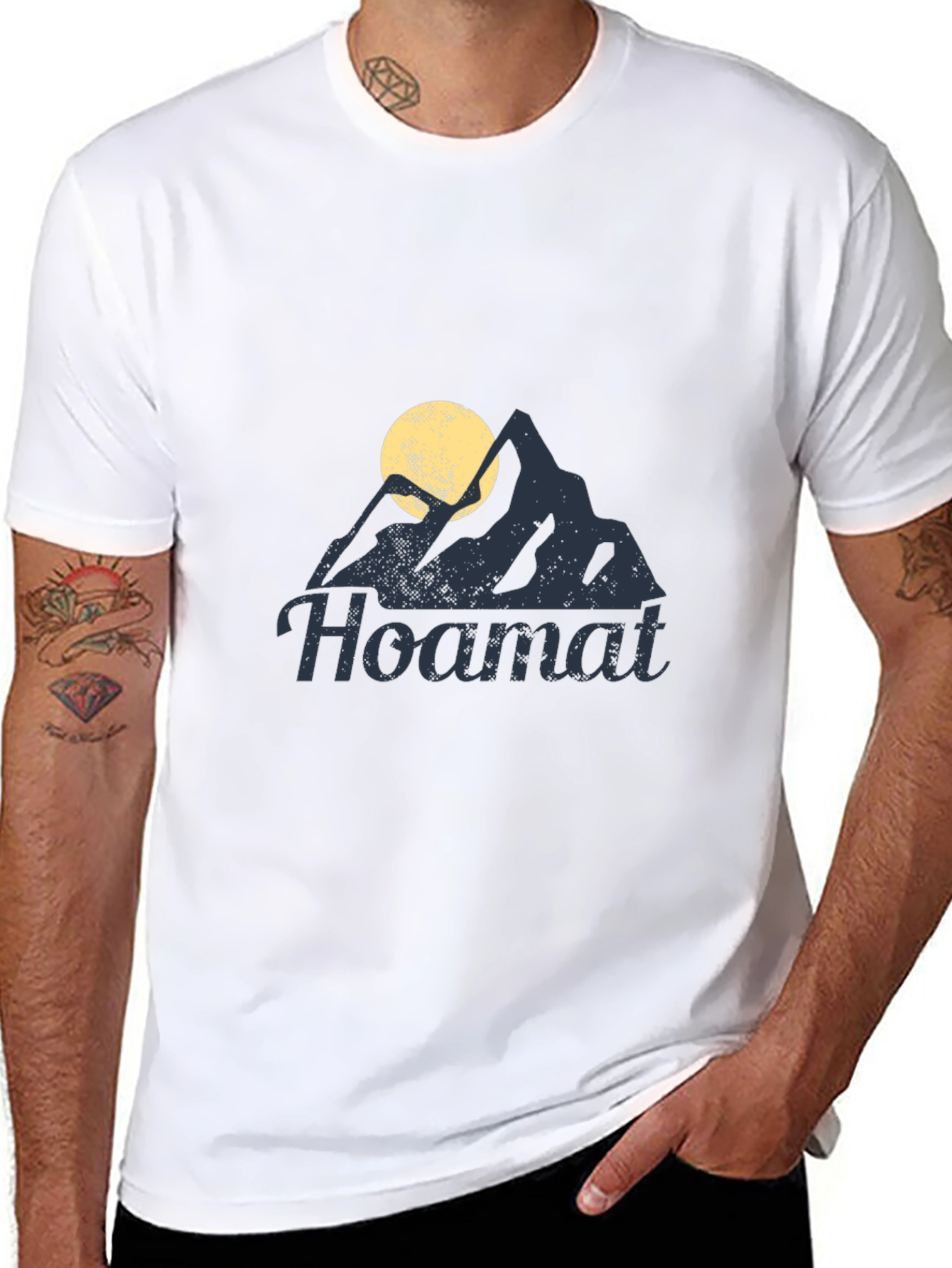 Hoamat Mountain Graphic T-Shirt - Classic Black Tee