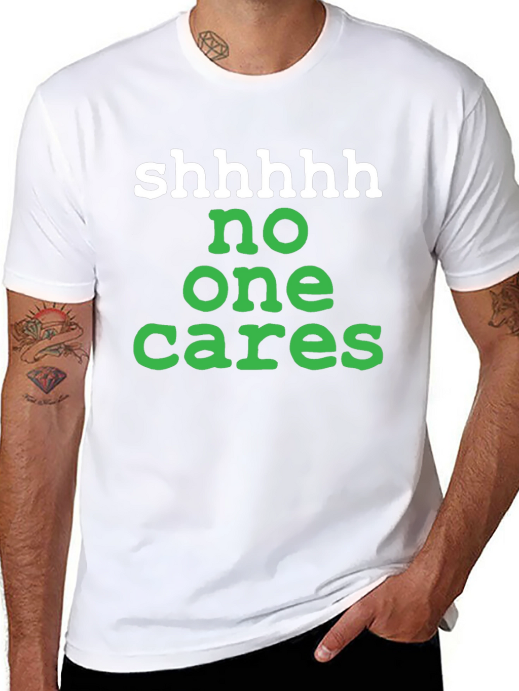 Shhhhh No One Cares Graphic Tee
