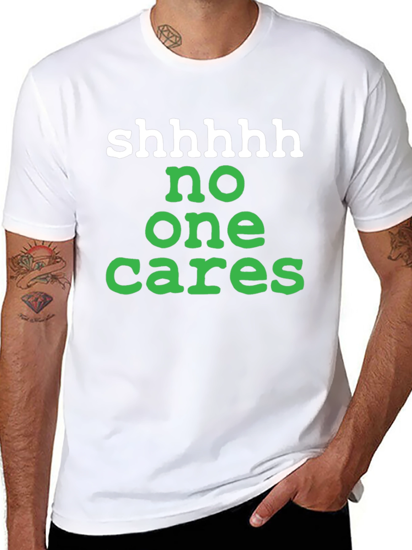 Shhhhh No One Cares Graphic Tee