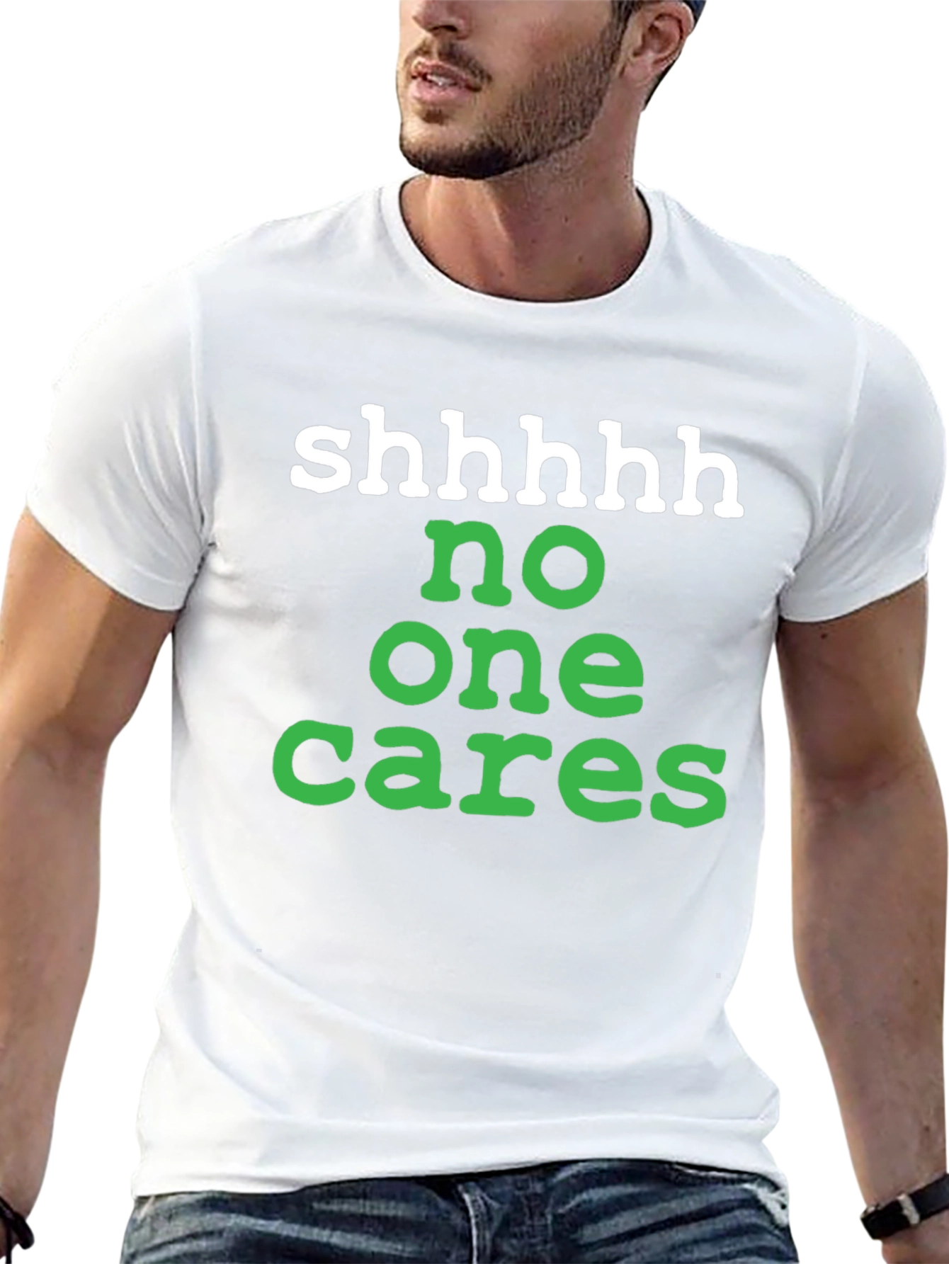 Shhhhh No One Cares Graphic Tee