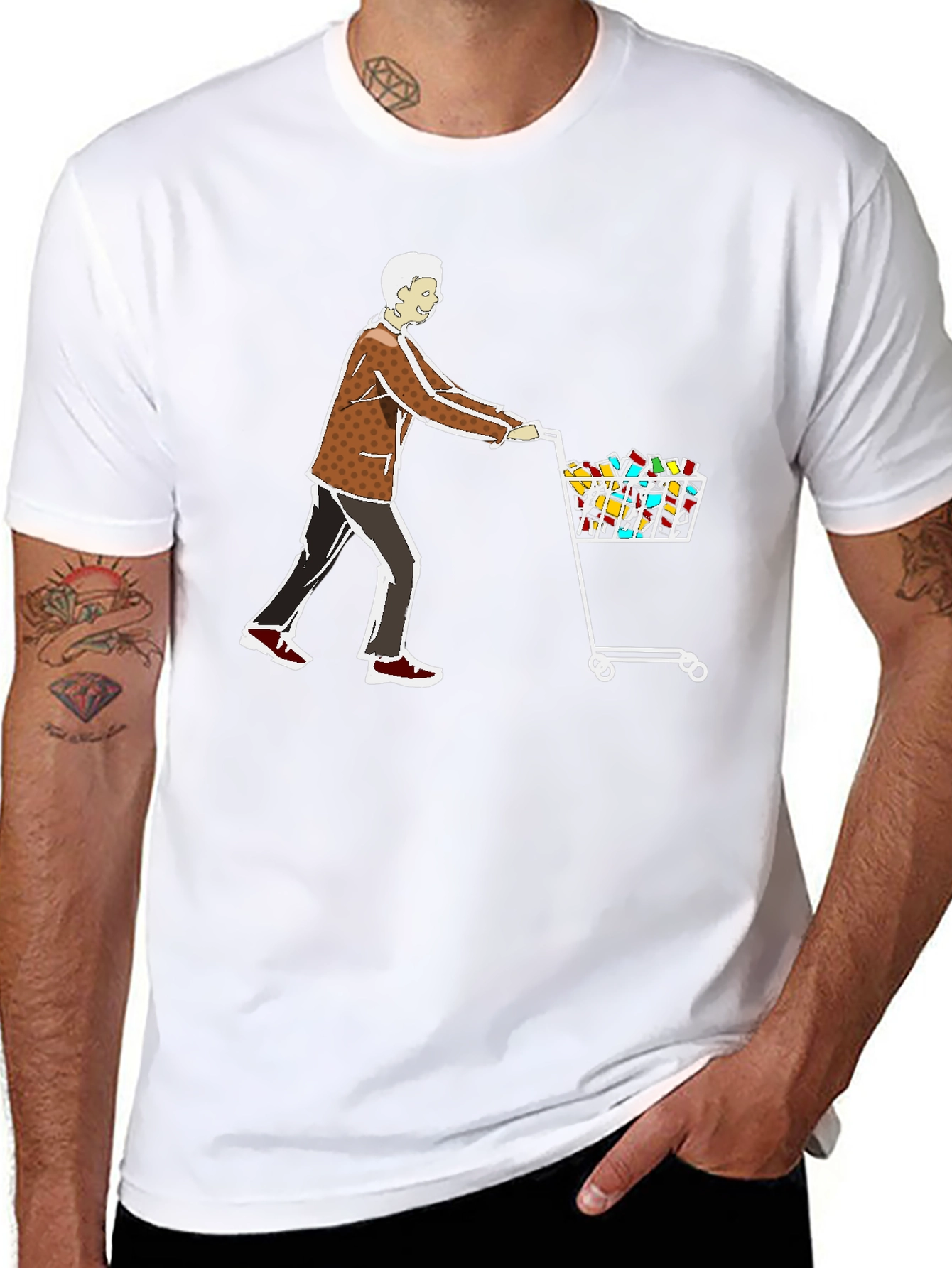 Novelty Shopping Cart T-Shirt