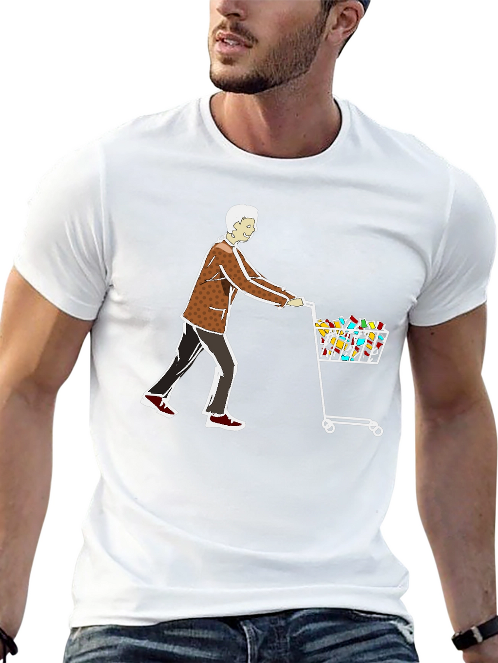 Novelty Shopping Cart T-Shirt