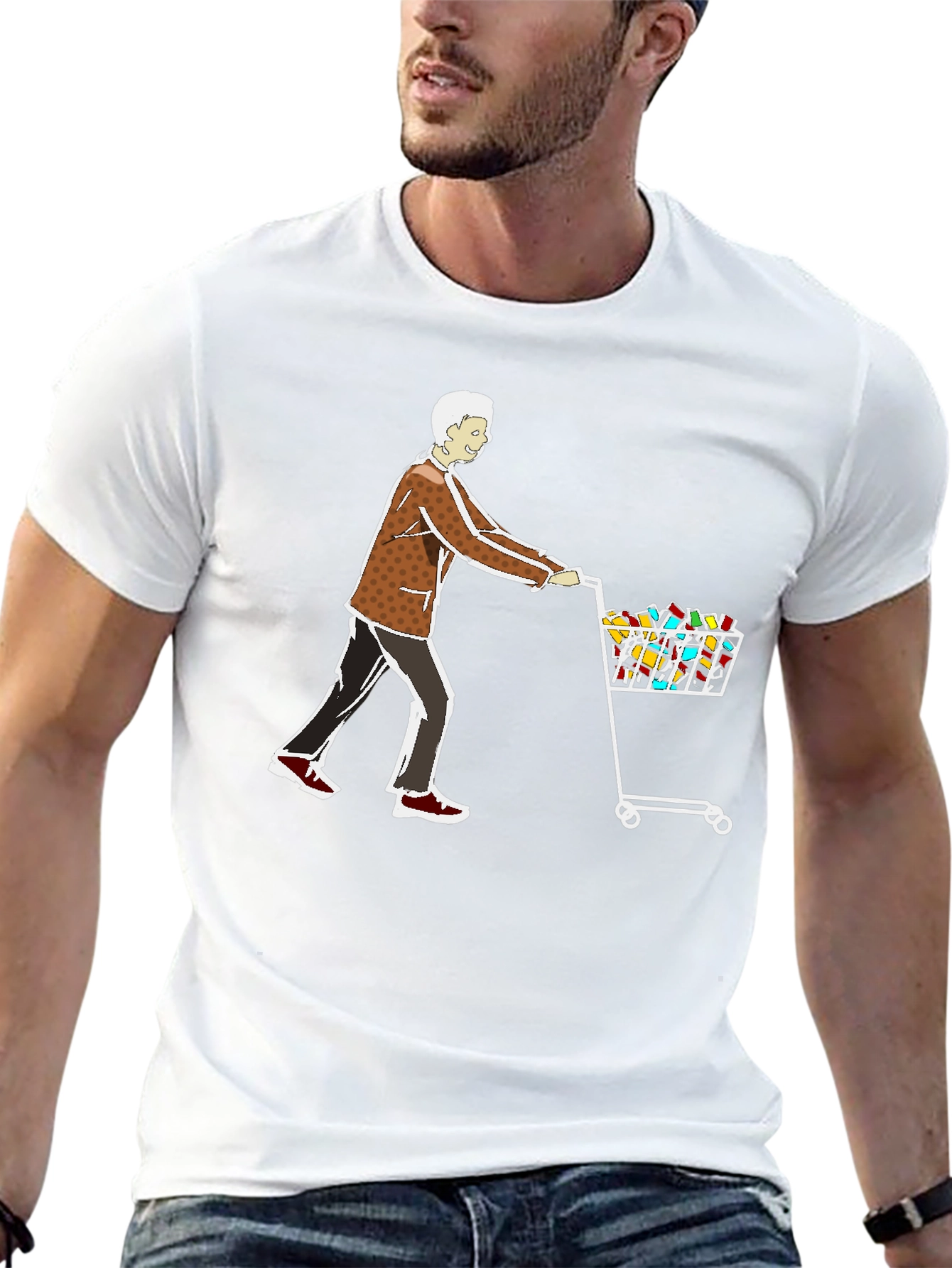 Novelty Shopping Cart T-Shirt