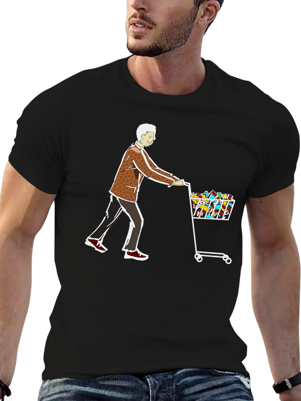 Novelty Shopping Cart T-Shirt