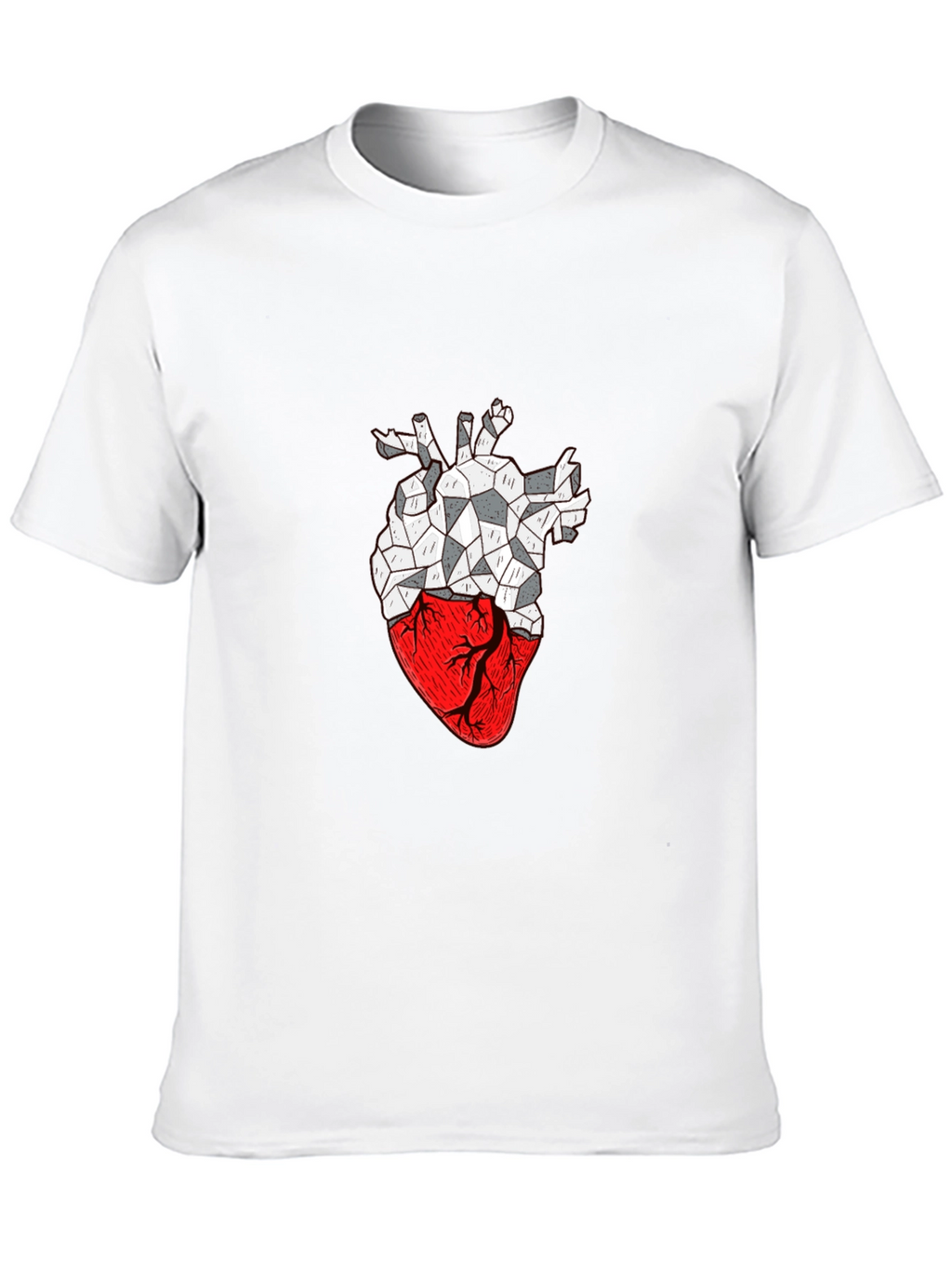 Geometric Heart Graphic T-Shirt