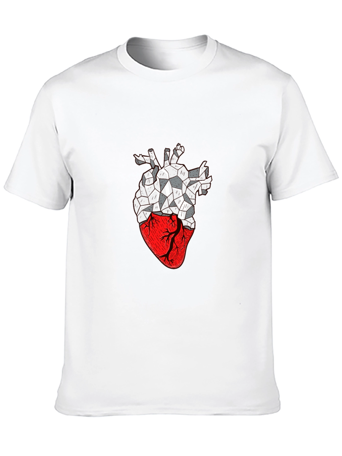 Geometric Heart Graphic T-Shirt