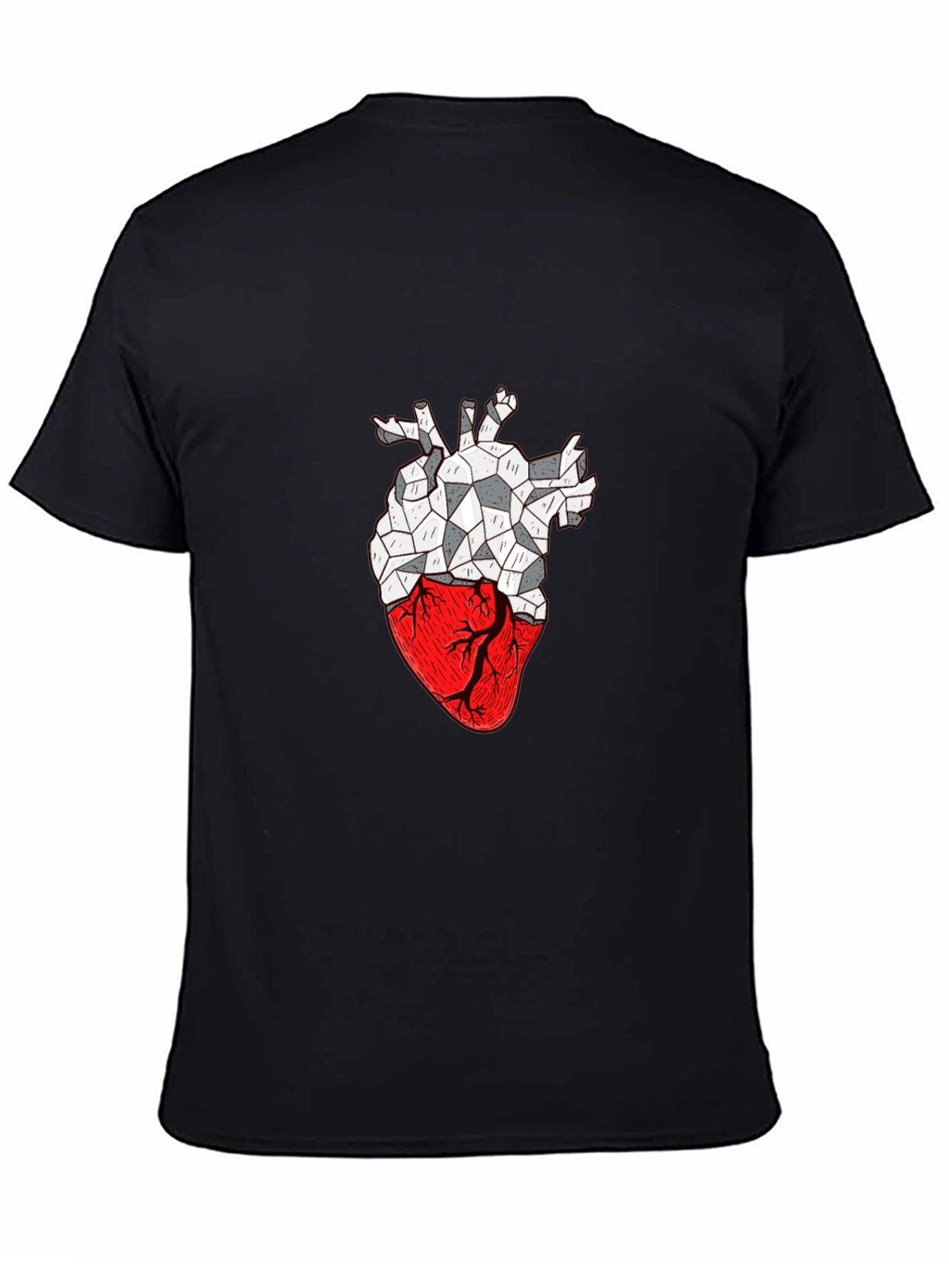 Geometric Heart Graphic T-Shirt