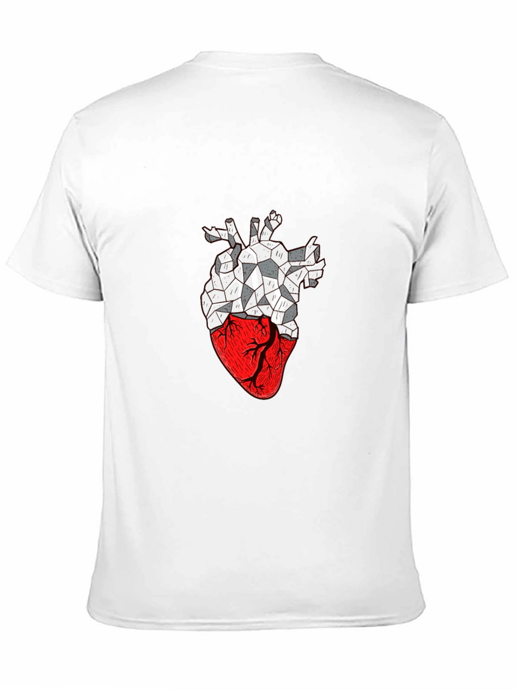 Geometric Heart Graphic T-Shirt