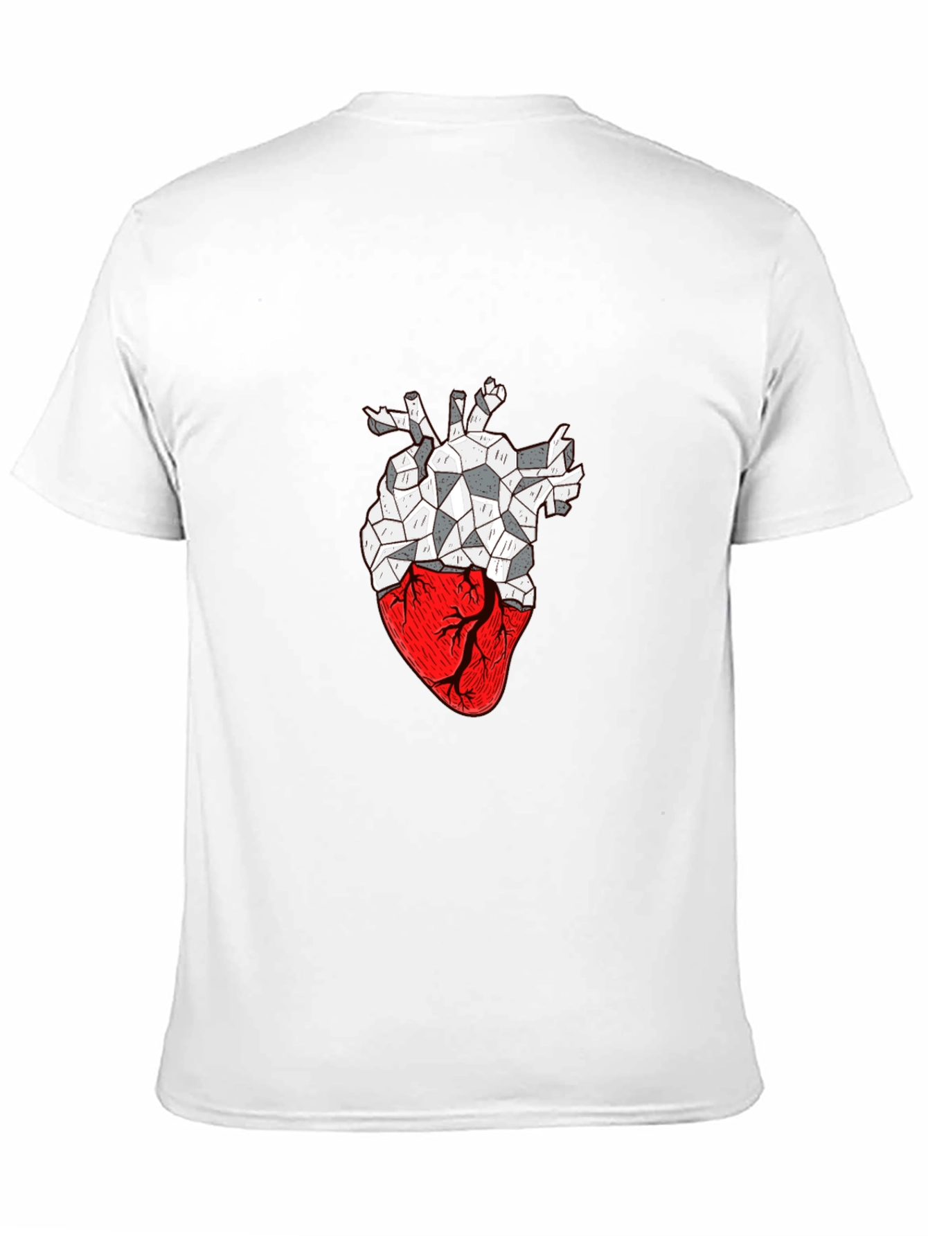 Geometric Heart Graphic T-Shirt