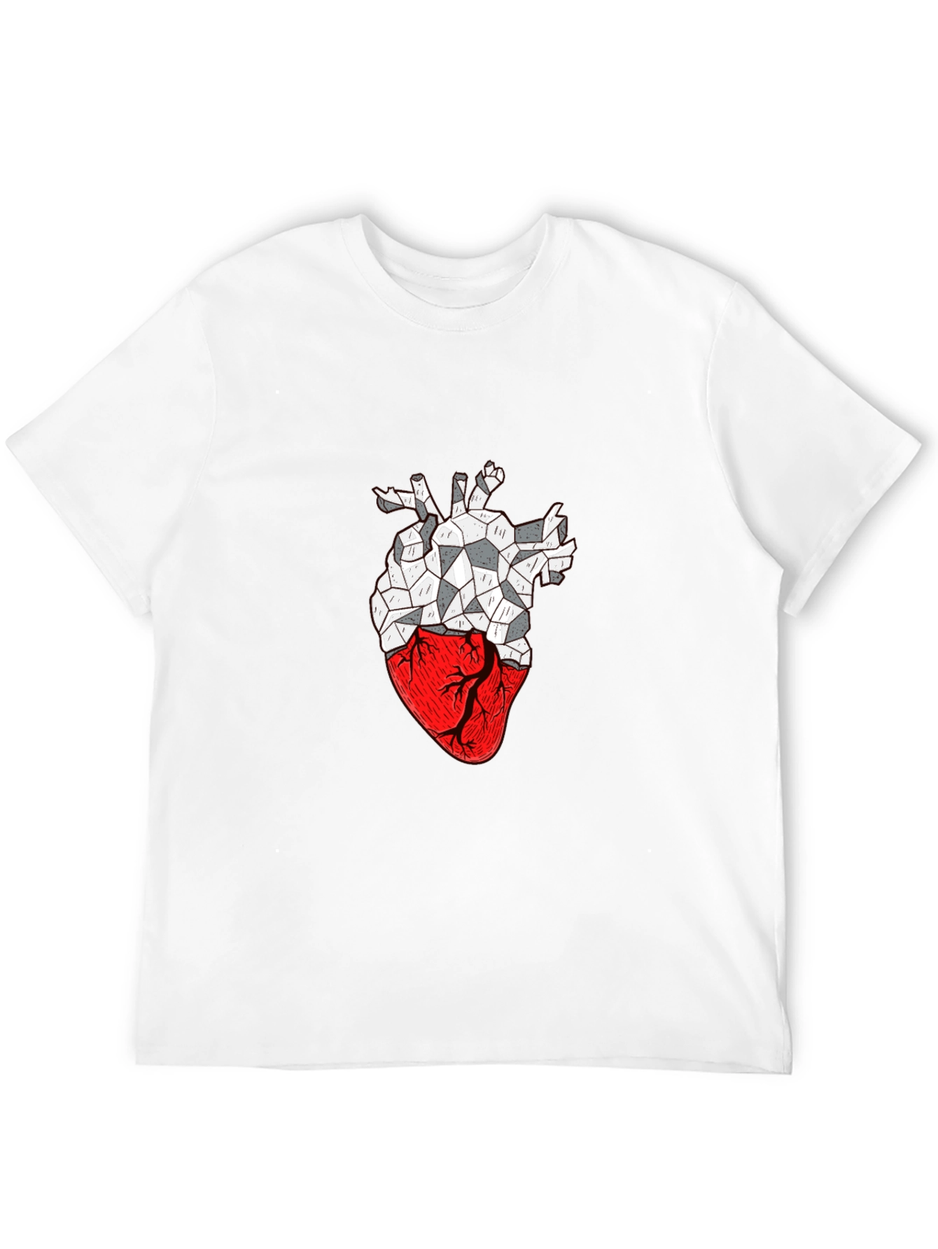 Geometric Heart Graphic T-Shirt