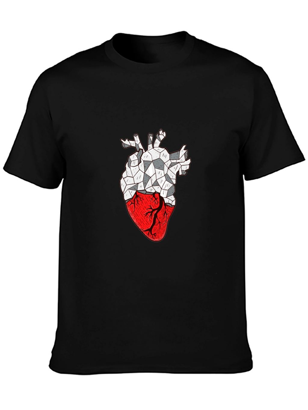 Geometric Heart Graphic T-Shirt