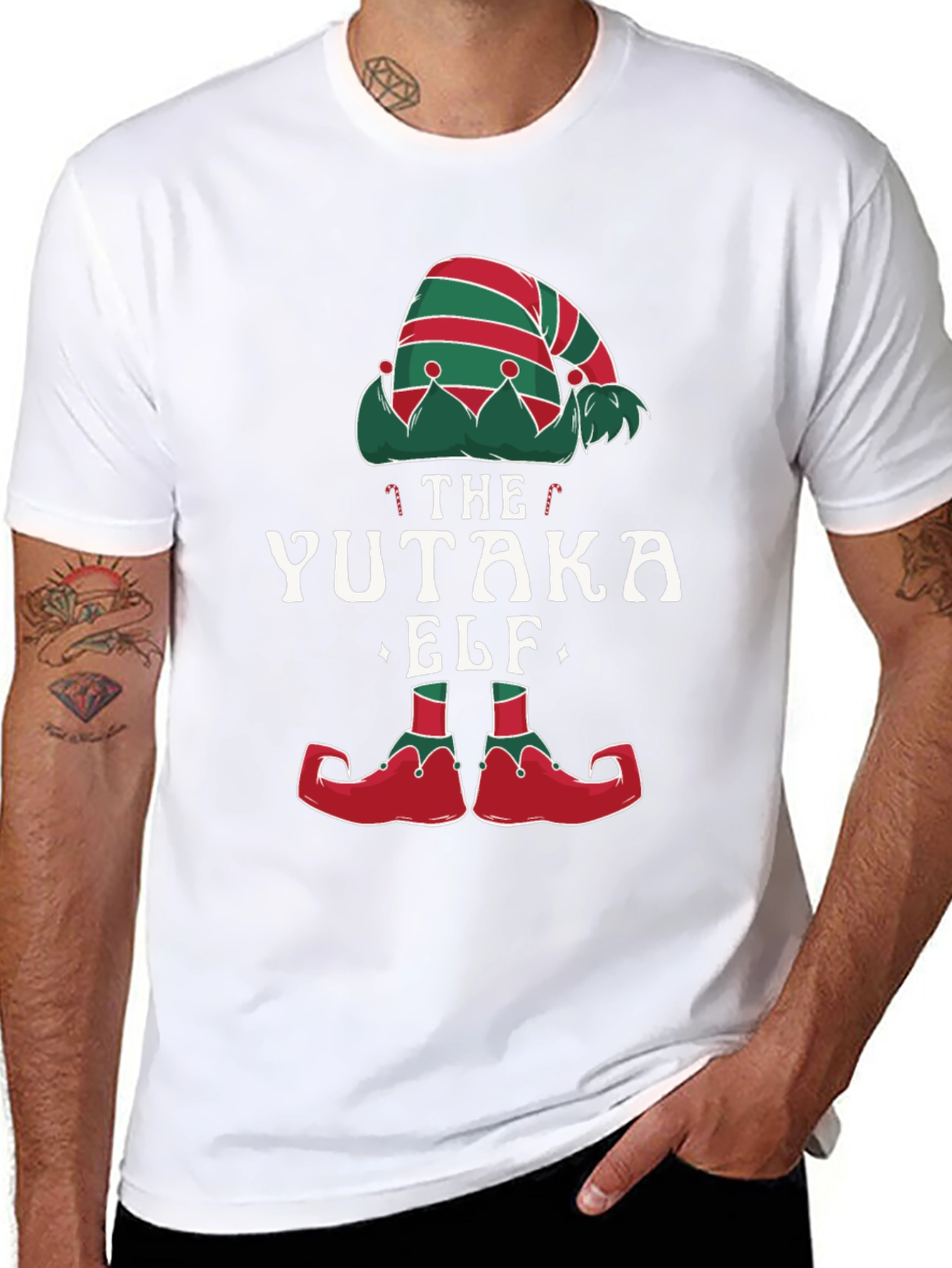The Yutaka Elf Christmas Graphic Tee