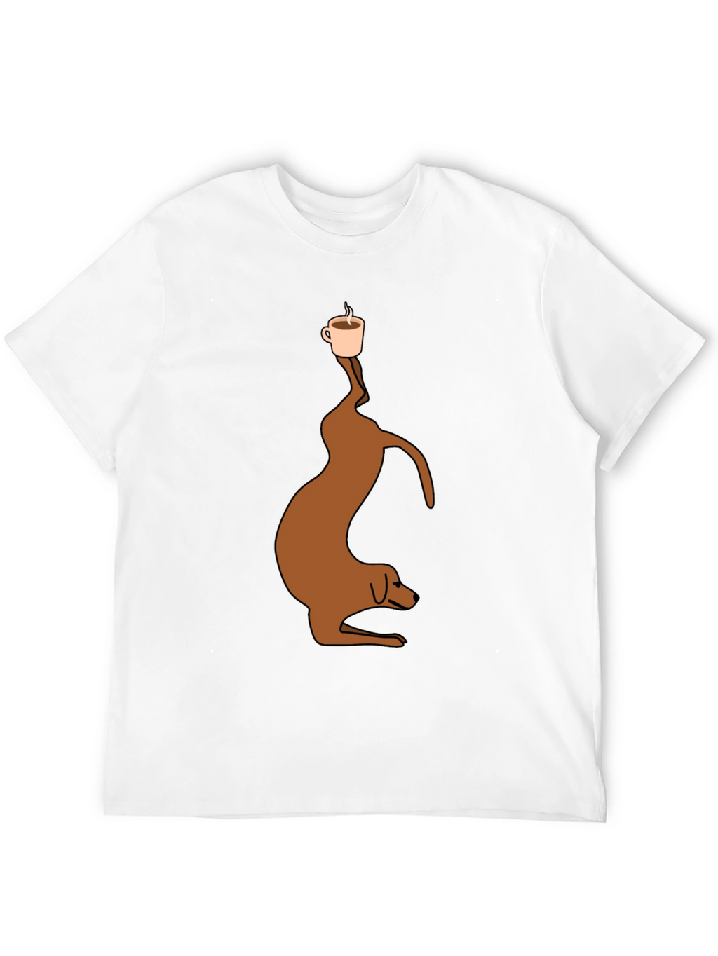 Dog Balancing Coffee T-Shirt