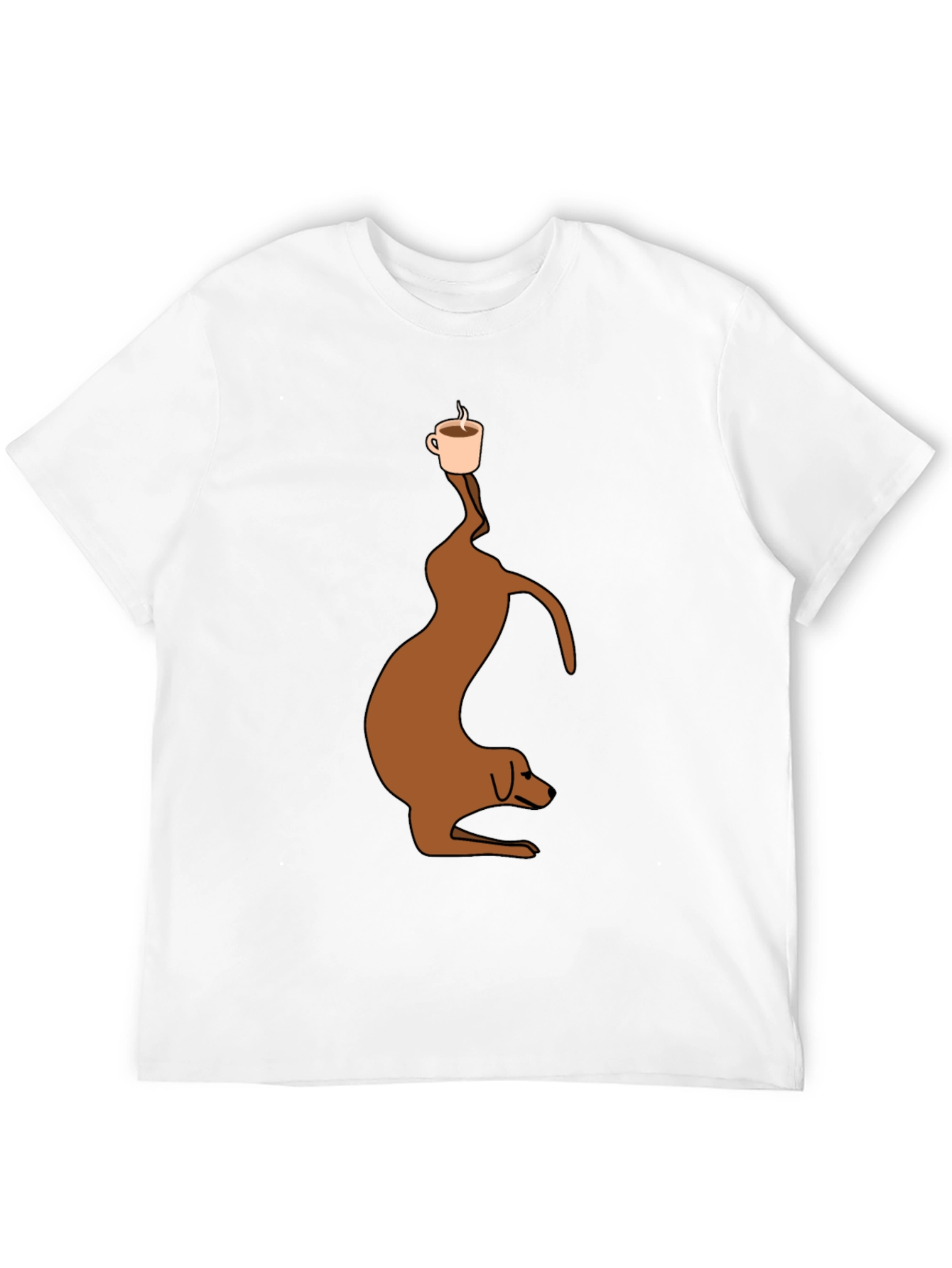 Dog Balancing Coffee T-Shirt