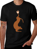 Dog Balancing Coffee T-Shirt