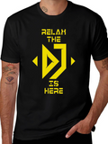 Relax The DJ Is Here Black T-Shirt