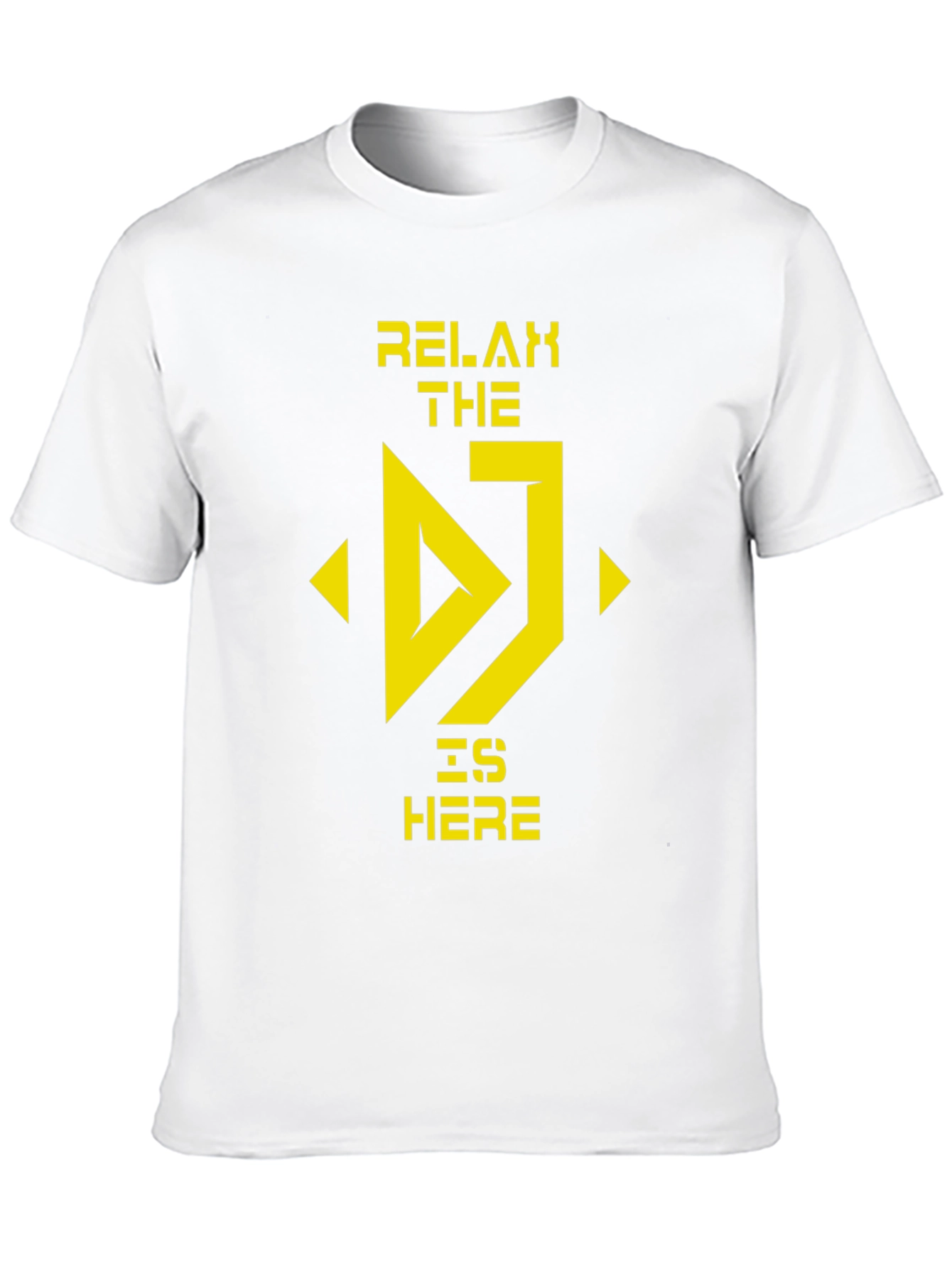 Relax The DJ Is Here Black T-Shirt